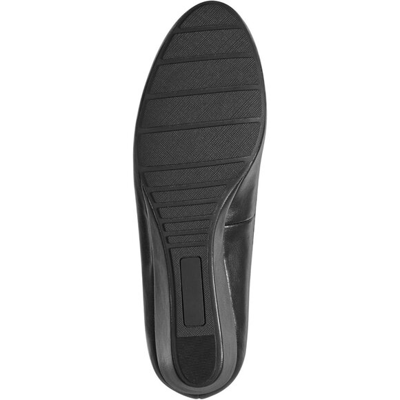 Bandolino Womens Black 002 Closed Rounded Toe Flexible Wedge Flat Tad Pump - Picture 4 of 6